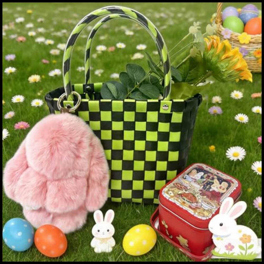 Soft Bunny Plush Keychain Bag Charm Cute Easter Gift Novelty Accessory - Picture 4 of 7